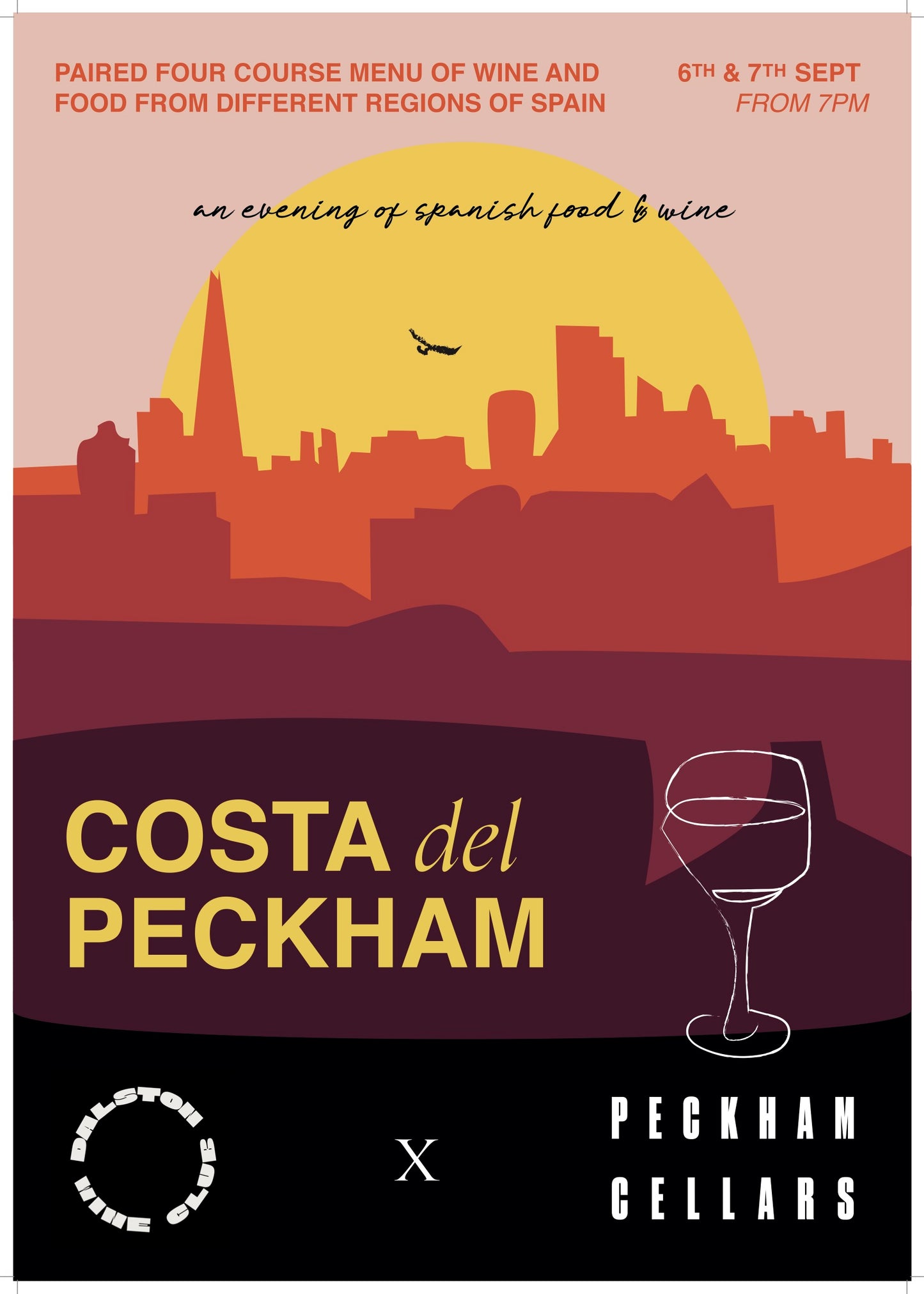 Costa Del Peckham Sunset A3